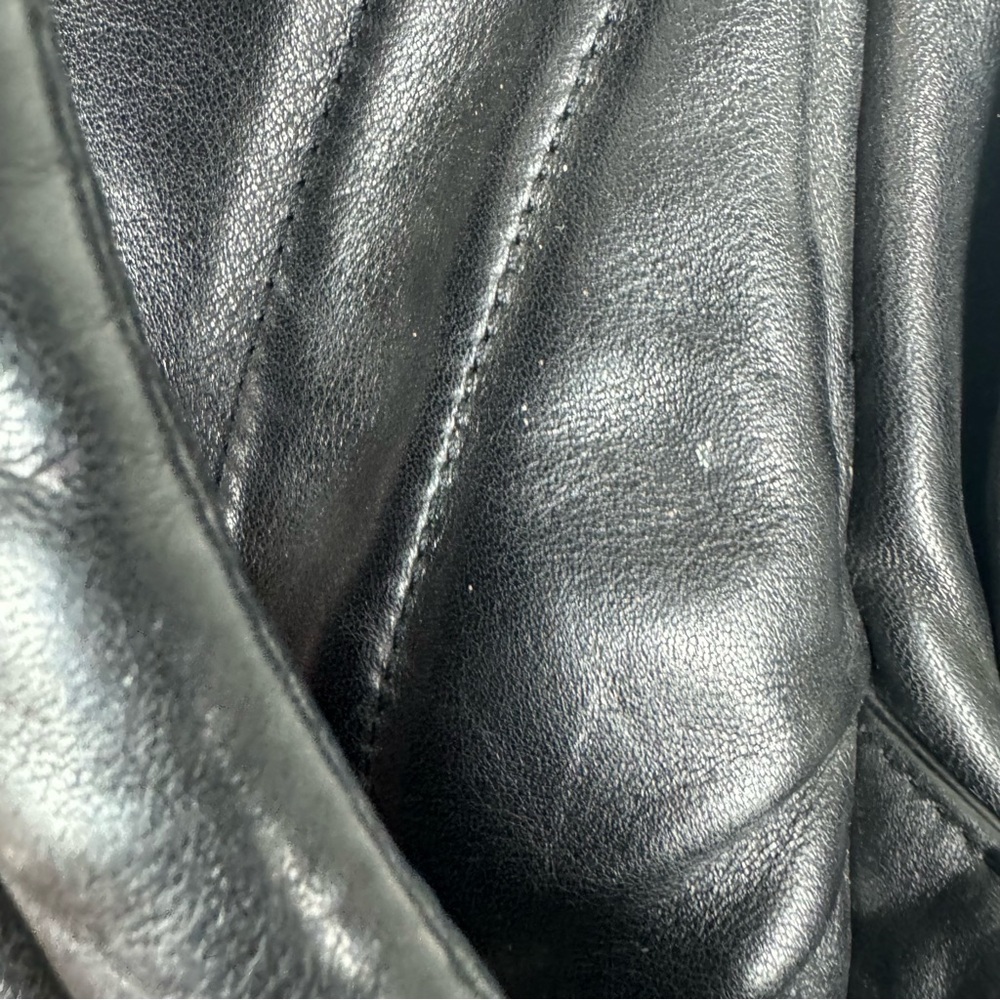 Tumi Black Napa Leather Deluxe Luxury Backpack Model 9640D3 Laptop Work Travel - Picture 5 of 14